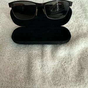Men's Black Polarized Sunglasses with Case